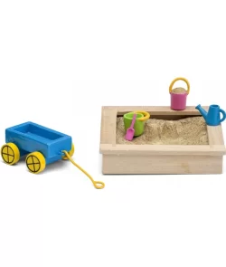 Zandbak met speelgoed