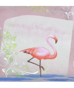 Servetten Pair of Flamingos